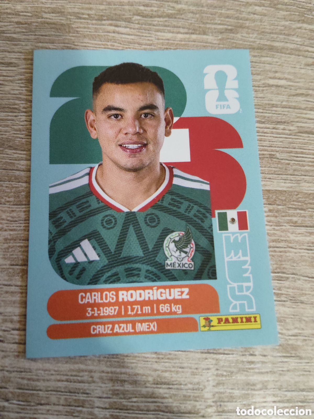 Cromos de F&uacute;tbol: Panini mundial 2026 MEX 9 Carlos Rodr&iacute;guez M&eacute;xico