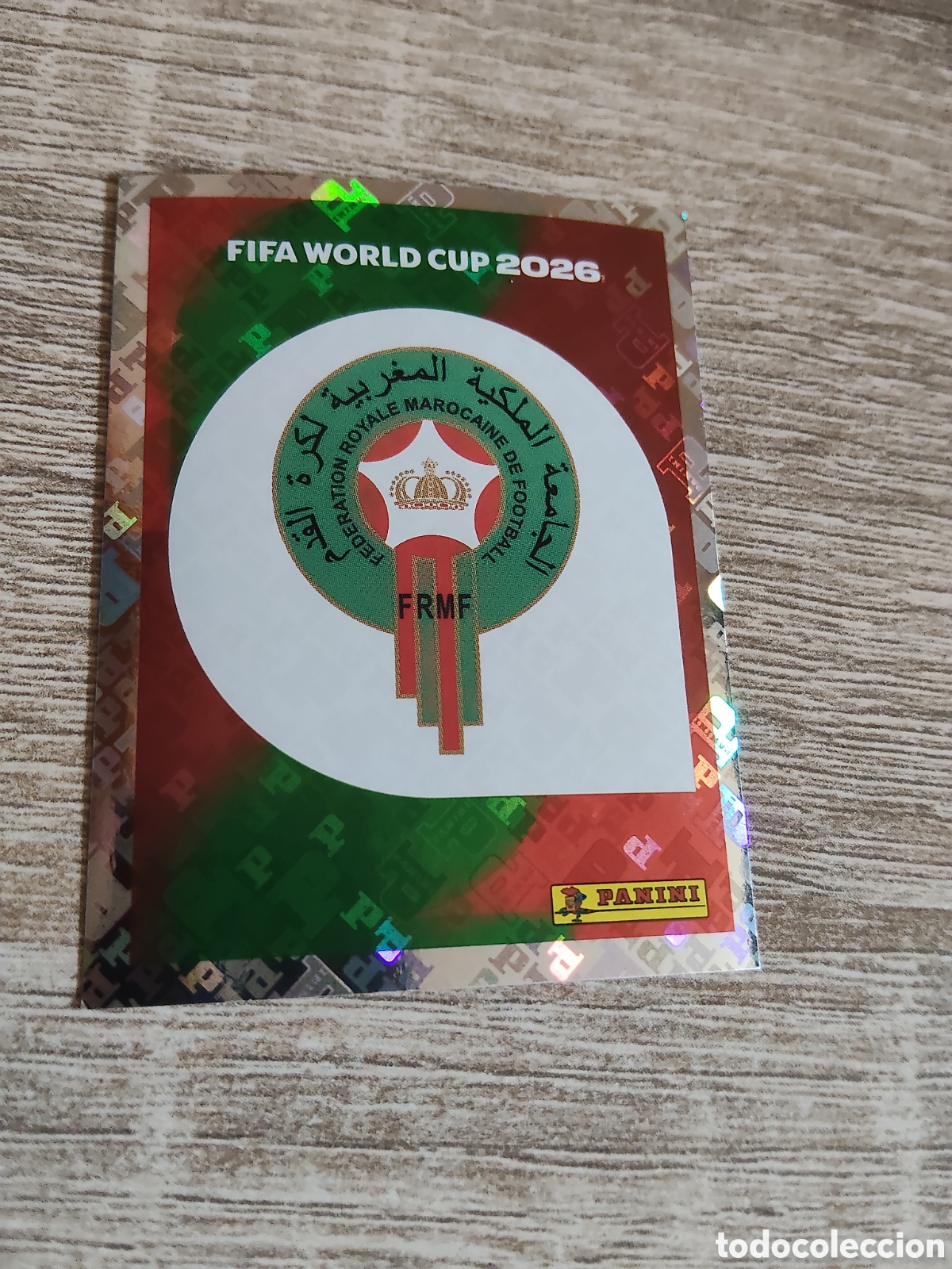 Cromos de F&uacute;tbol: Panini mundial 2026 MAR 1 escudo Marruecos