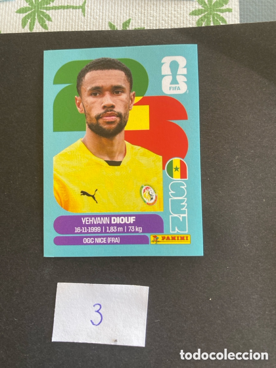 Cromos de F&uacute;tbol: Cromo Senegal Mundial 2026 N* 3 nuevo