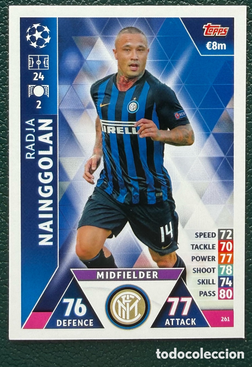 Football Stickers: 261 RADJA NAINGGOLAN INTER DE MILAN FICHAS ALBUM MATCH ATTAX CHAMPIONS TOPPS 2018 2019 18 19