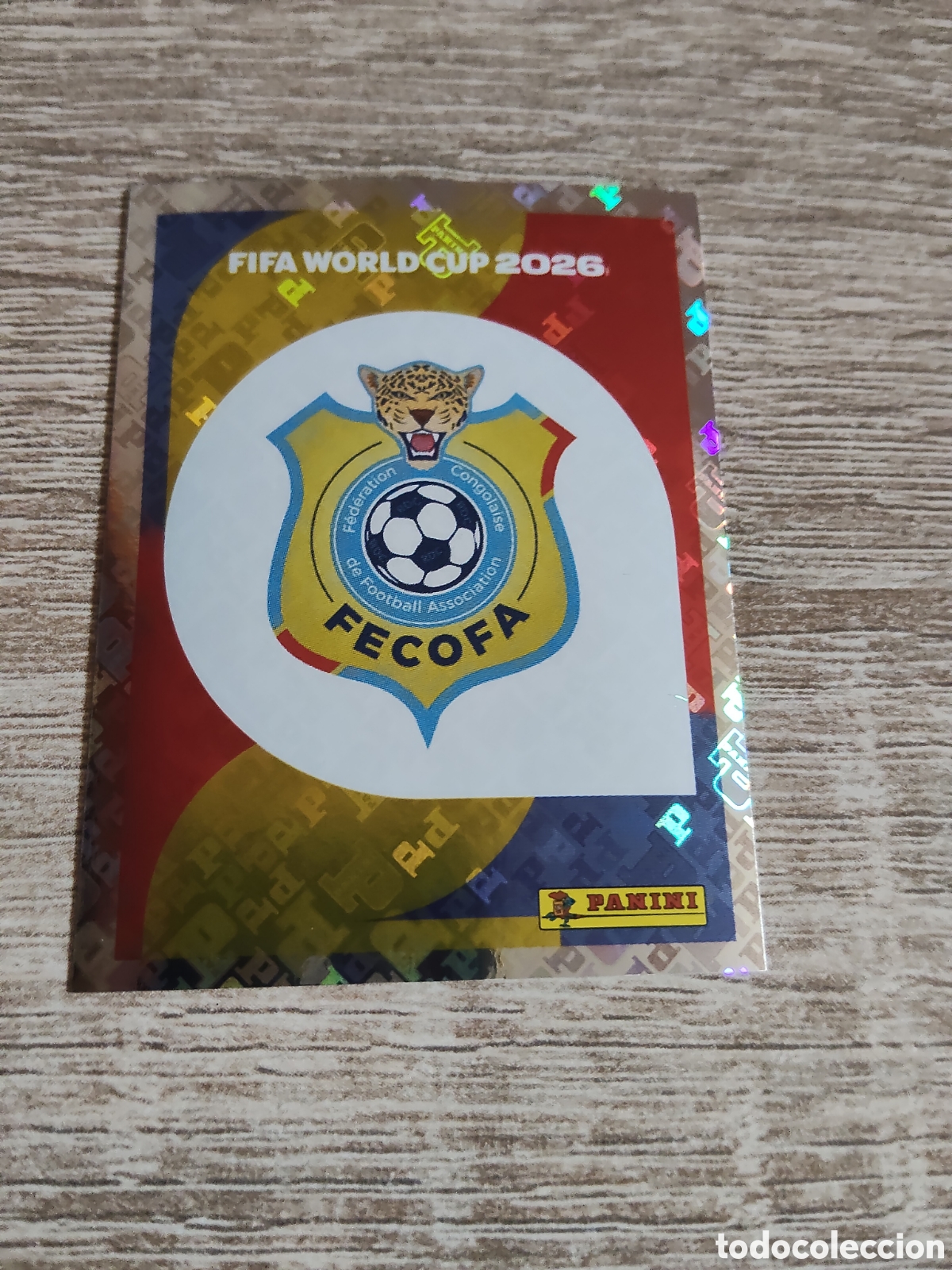 Cromos de F&uacute;tbol: Panini mundial 2026 COD 1 escudo Congo