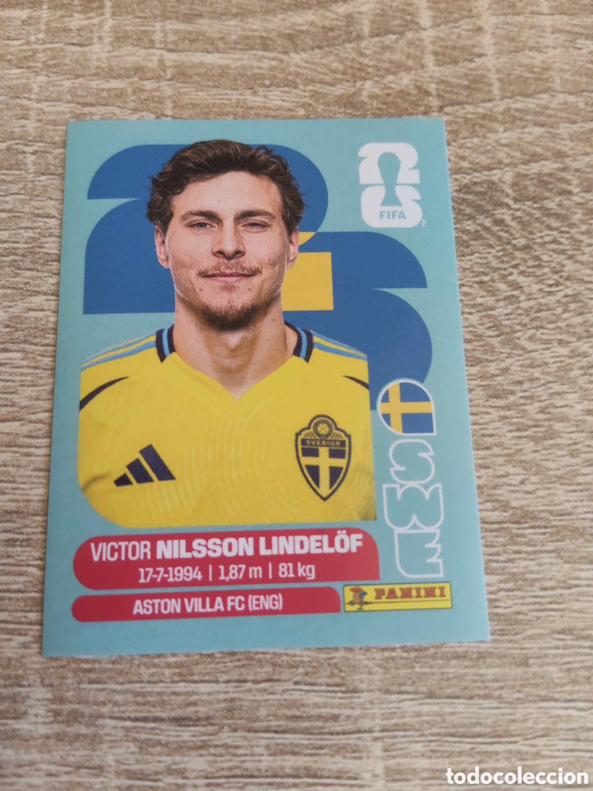 Cromos de F&uacute;tbol: Panini mundial 2026 SWE 6 Victor Nilsson Lindelof Suecia