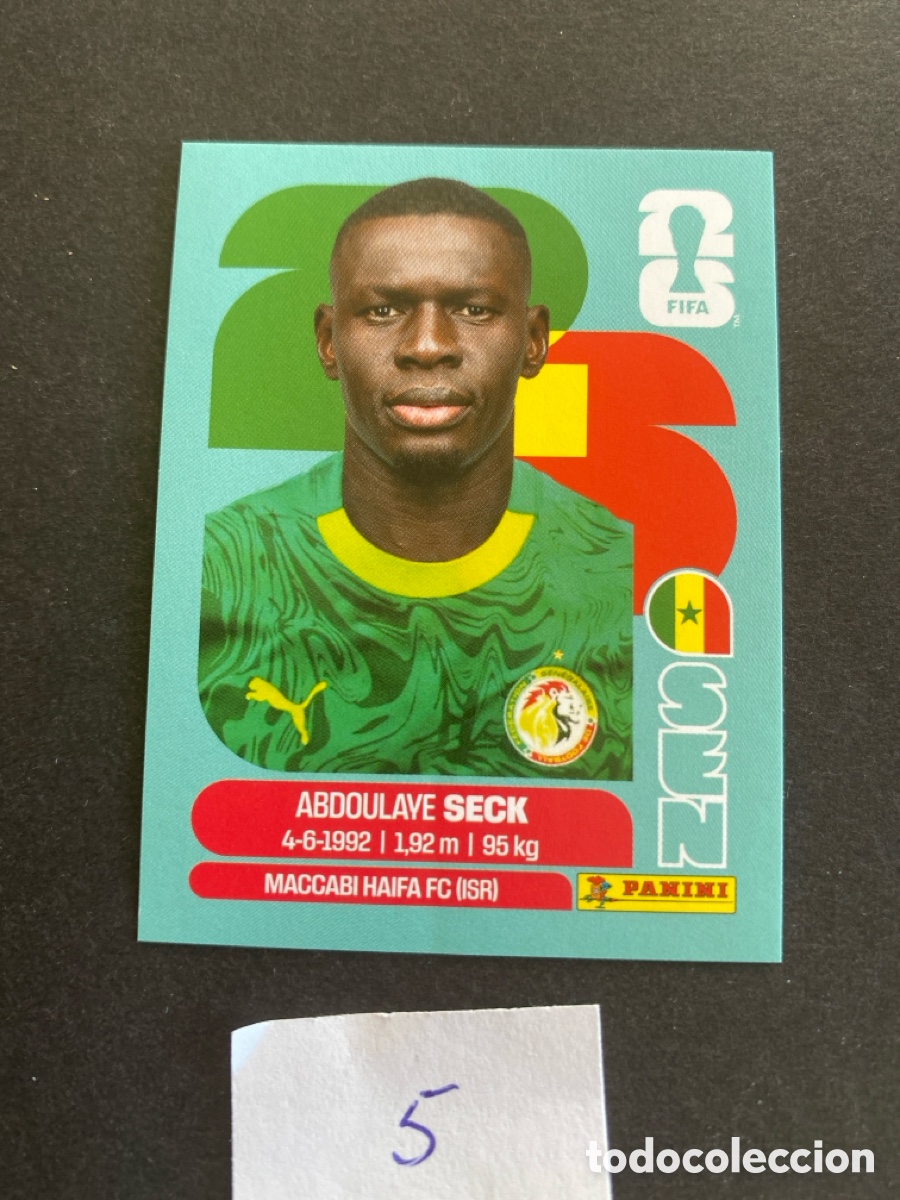 Cromos de F&uacute;tbol: Cromo Senegal Mundial 2026 N* 5 nueva