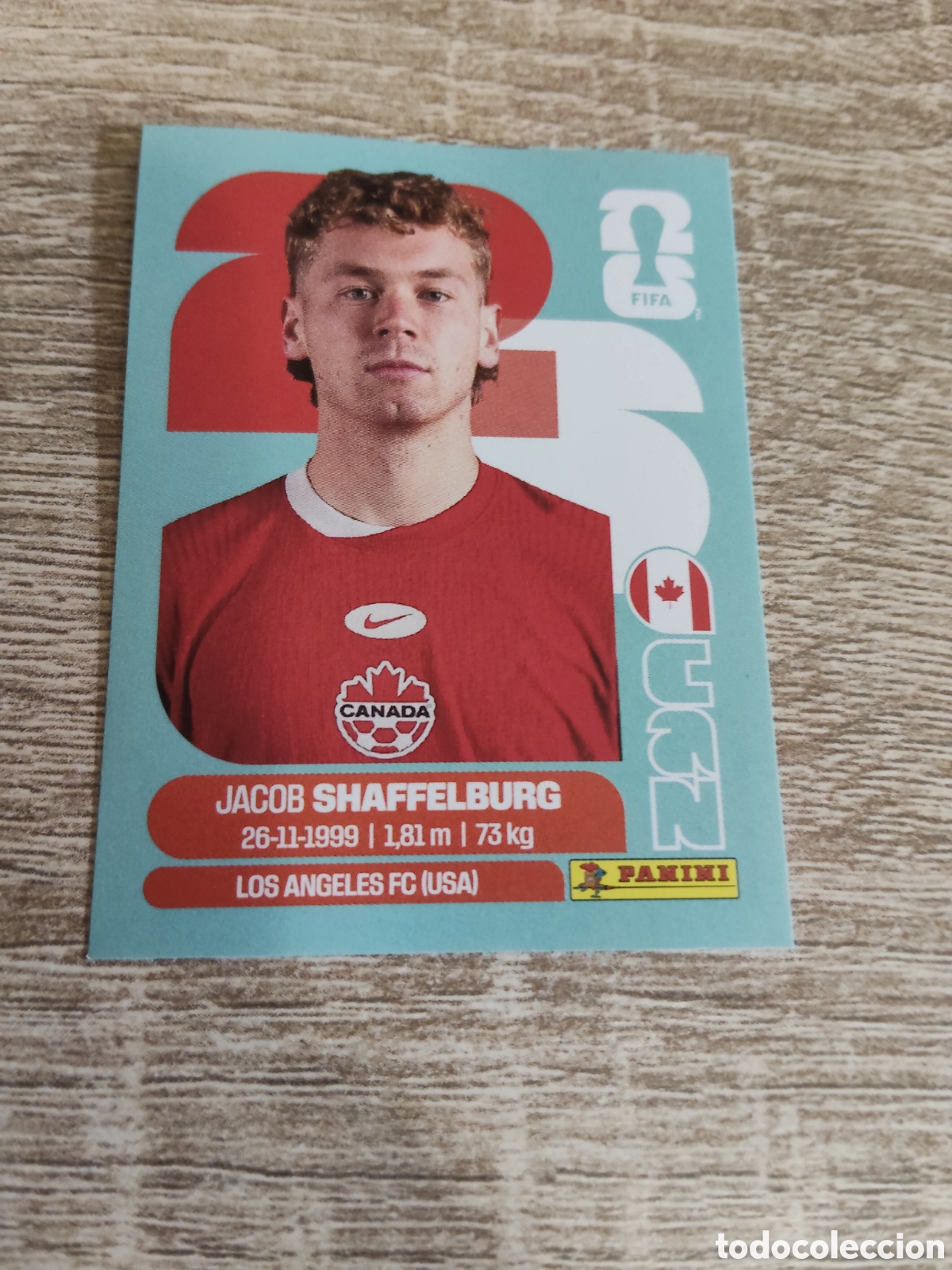 Cromos de F&uacute;tbol: Panini mundial 2026 CAN 14 Jacob Shaffelburg Canad&aacute;