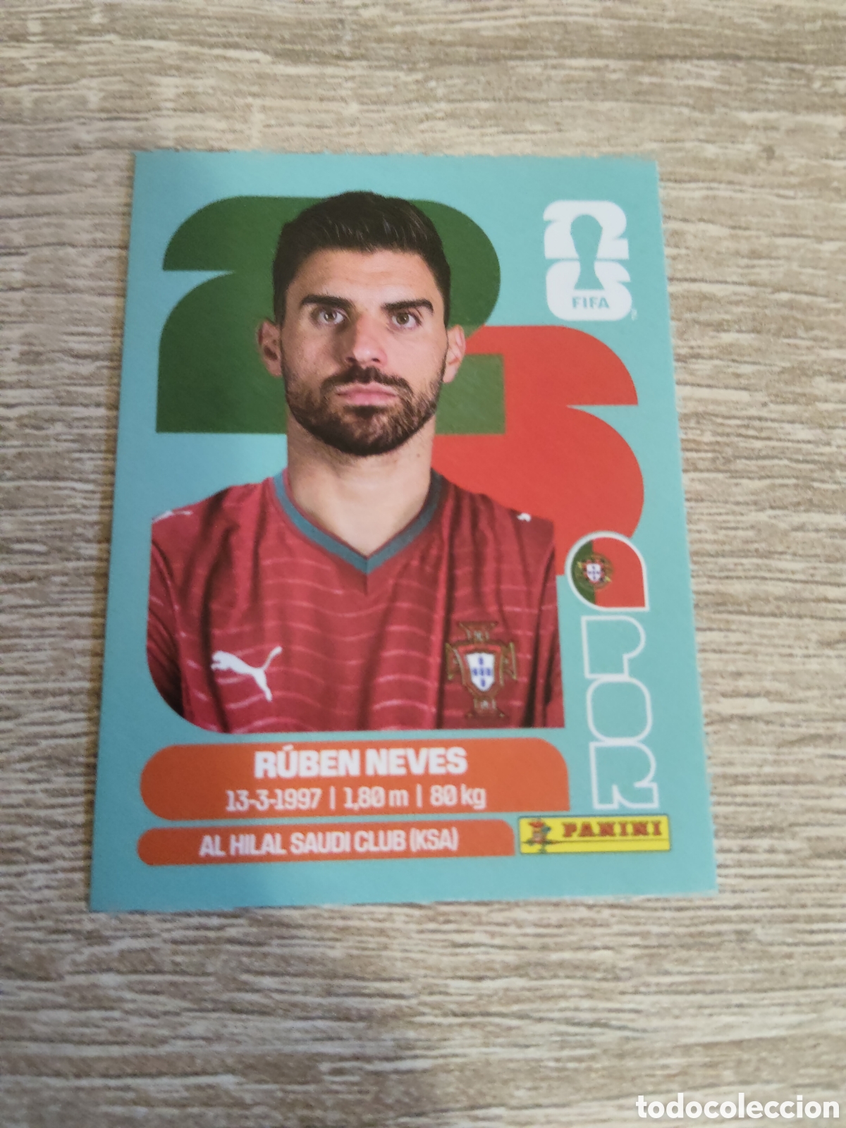 Cromos de F&uacute;tbol: Panini mundial 2026 POR 11 Ruben Neves Portugal