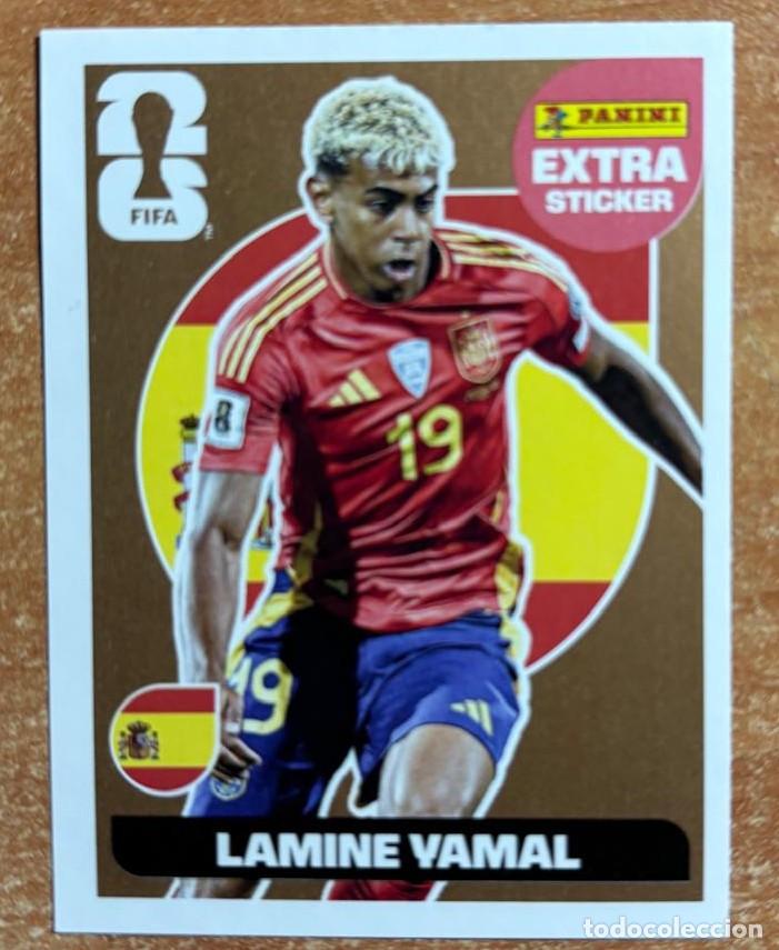 Cromos de F&uacute;tbol: PANINI FIFA WORLD CUP 2026 LAMINE YAMAL (ESPA&Ntilde;A/SPAIN) STICKER EXTRA BRONCE