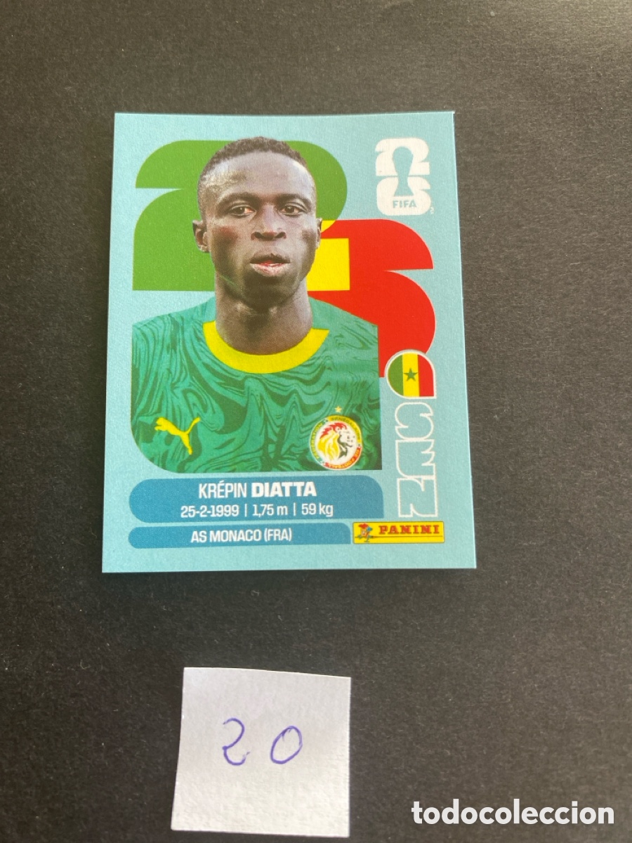 Cromos de F&uacute;tbol: Cromo Senegal Mundial 2026 N* 20 nuevo