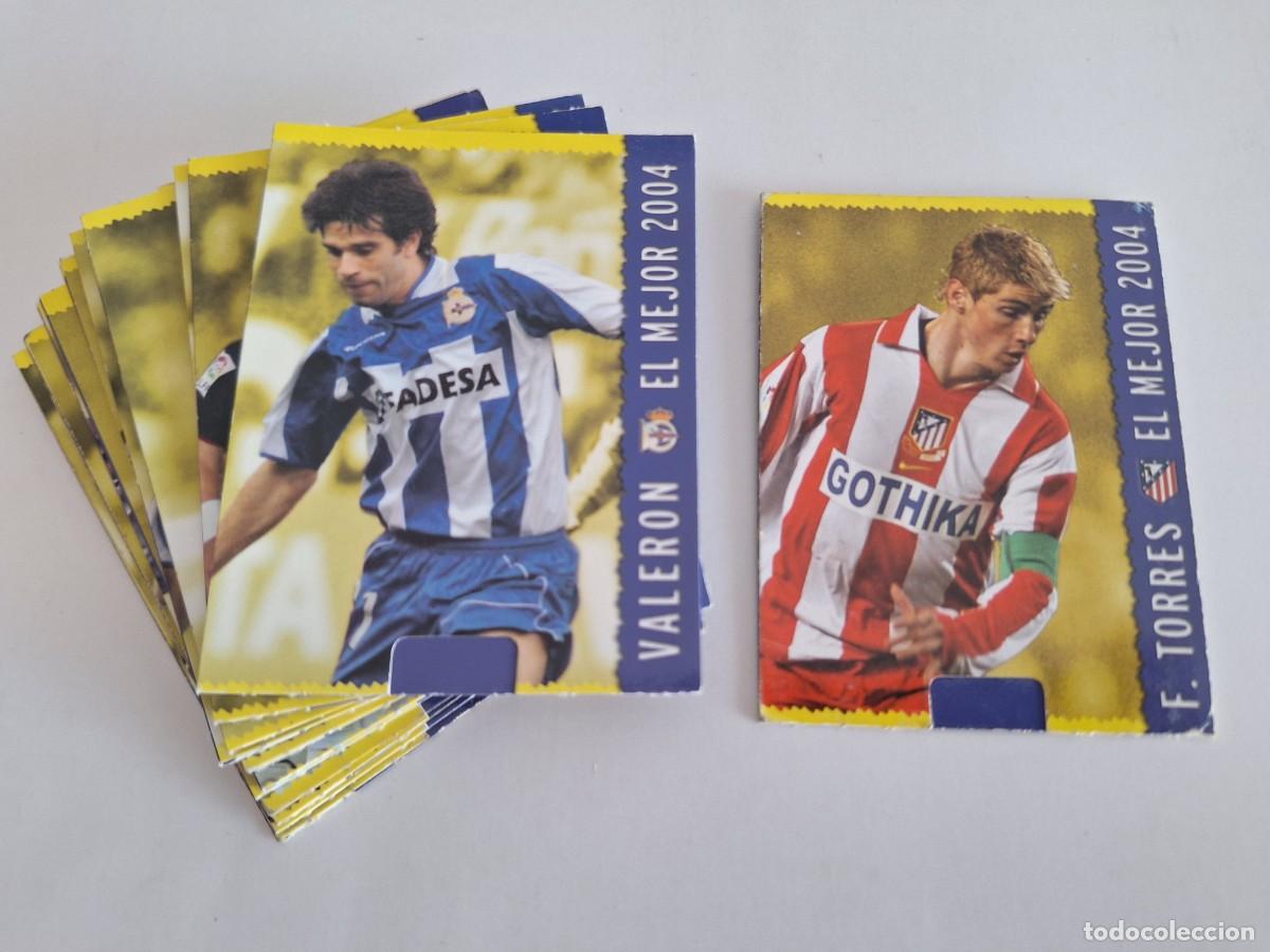 Cromos de F&uacute;tbol: LOTE 14 FICHAS MAGIC FUTBOL LIGA 2005 MUNDI CROMO SPORT FERNANDO TORRES VALERON ETOO PUYOL MISTA RV
