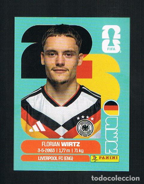 Cromos de Futebol: STICKER FIFA WORLD CUP 2026 ALEMANIA N&ordm; 11 FLORIAN WIRTZ