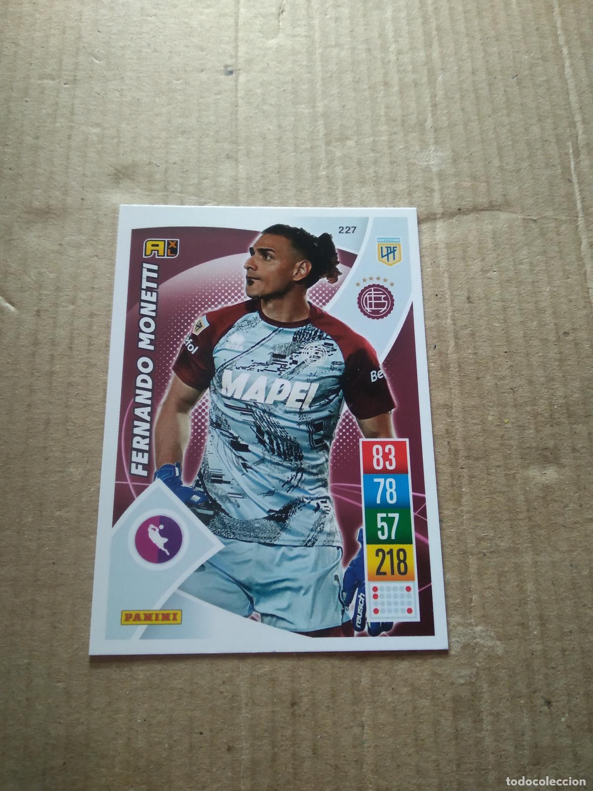 Cromos de F&uacute;tbol: 227 FERNANDO MONETTI LANUS CROMO FUTBOL ARGENTINO 21-22 PANINI LIGA ARGENTINA 2021-2022