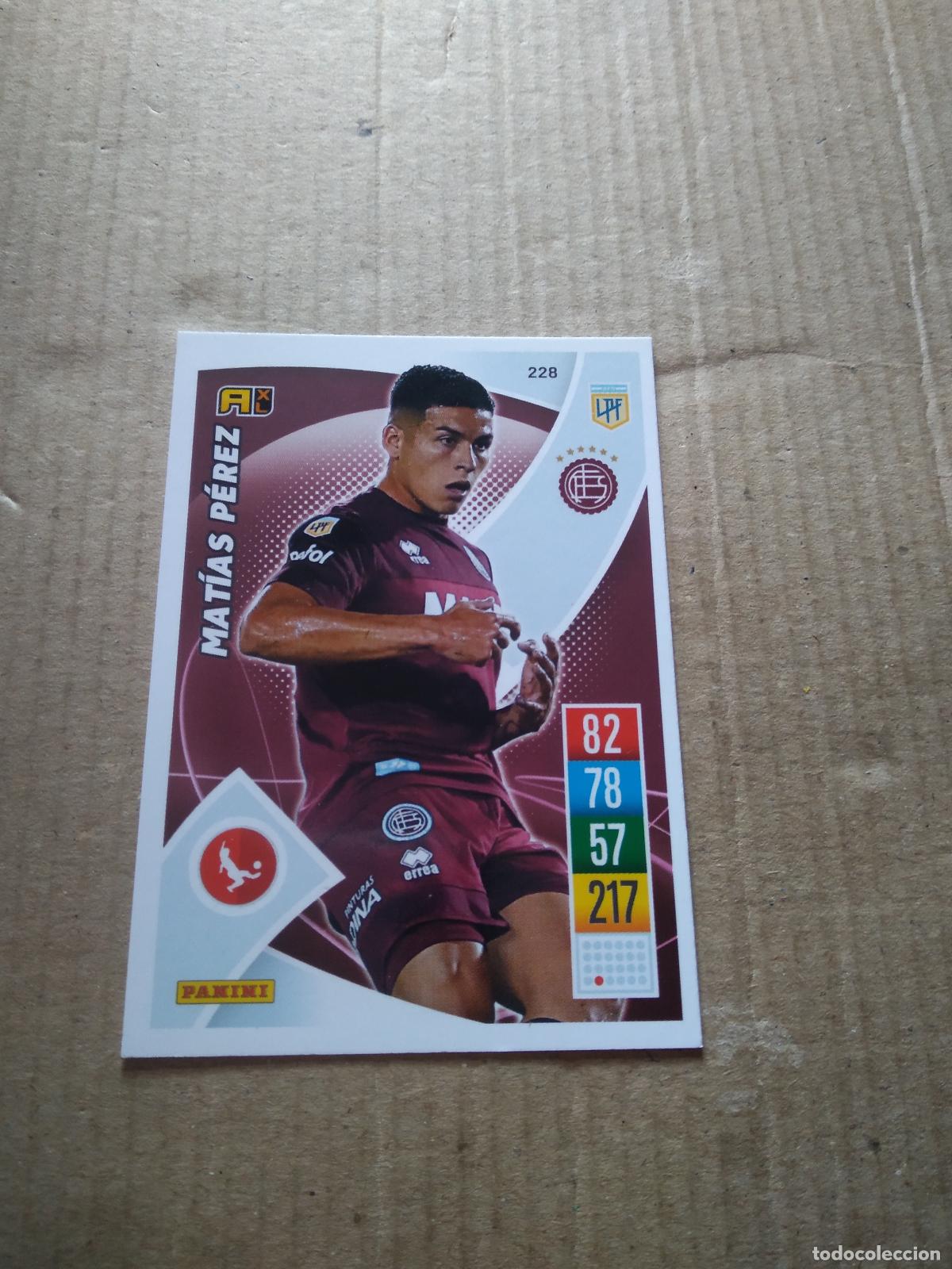 Cromos de F&uacute;tbol: 228 MATIAS PEREZ LANUS CROMO FUTBOL ARGENTINO 21-22 PANINI LIGA ARGENTINA 2021-2022