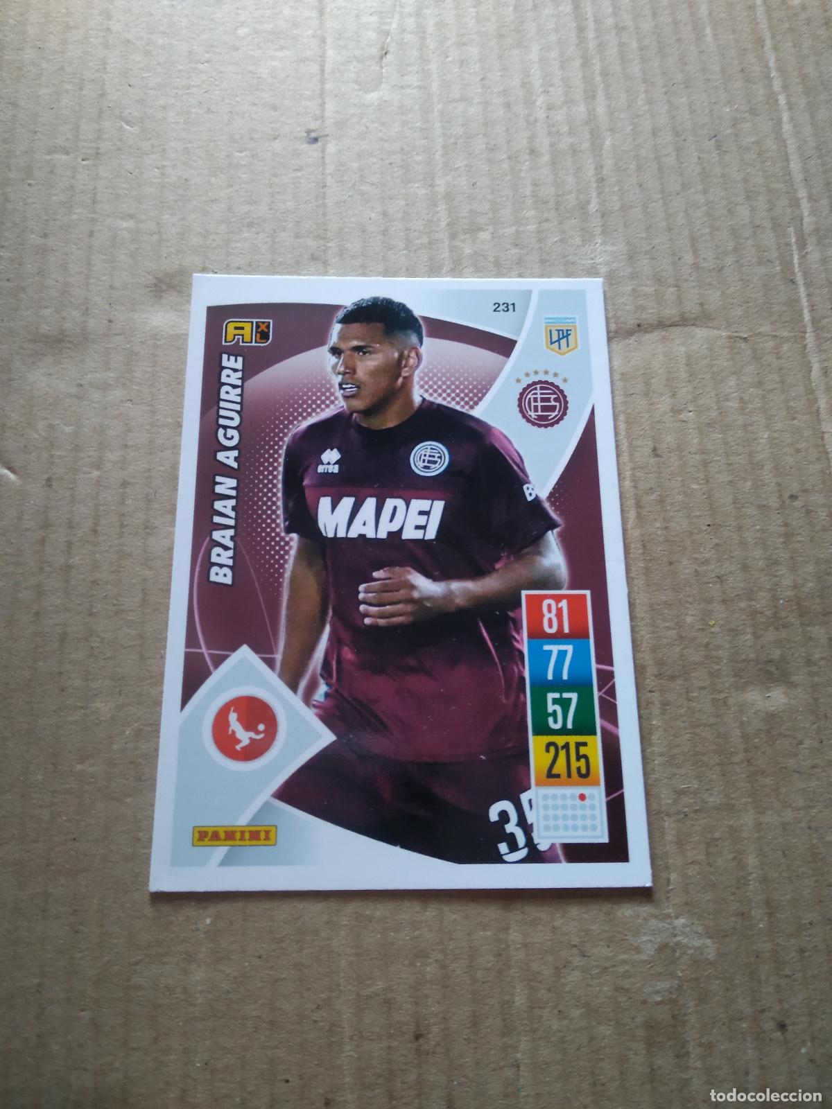 Cromos de F&uacute;tbol: 231 BRAIAN AGUIRRE LANUS CROMO FUTBOL ARGENTINO 21-22 PANINI LIGA ARGENTINA 2021-2022