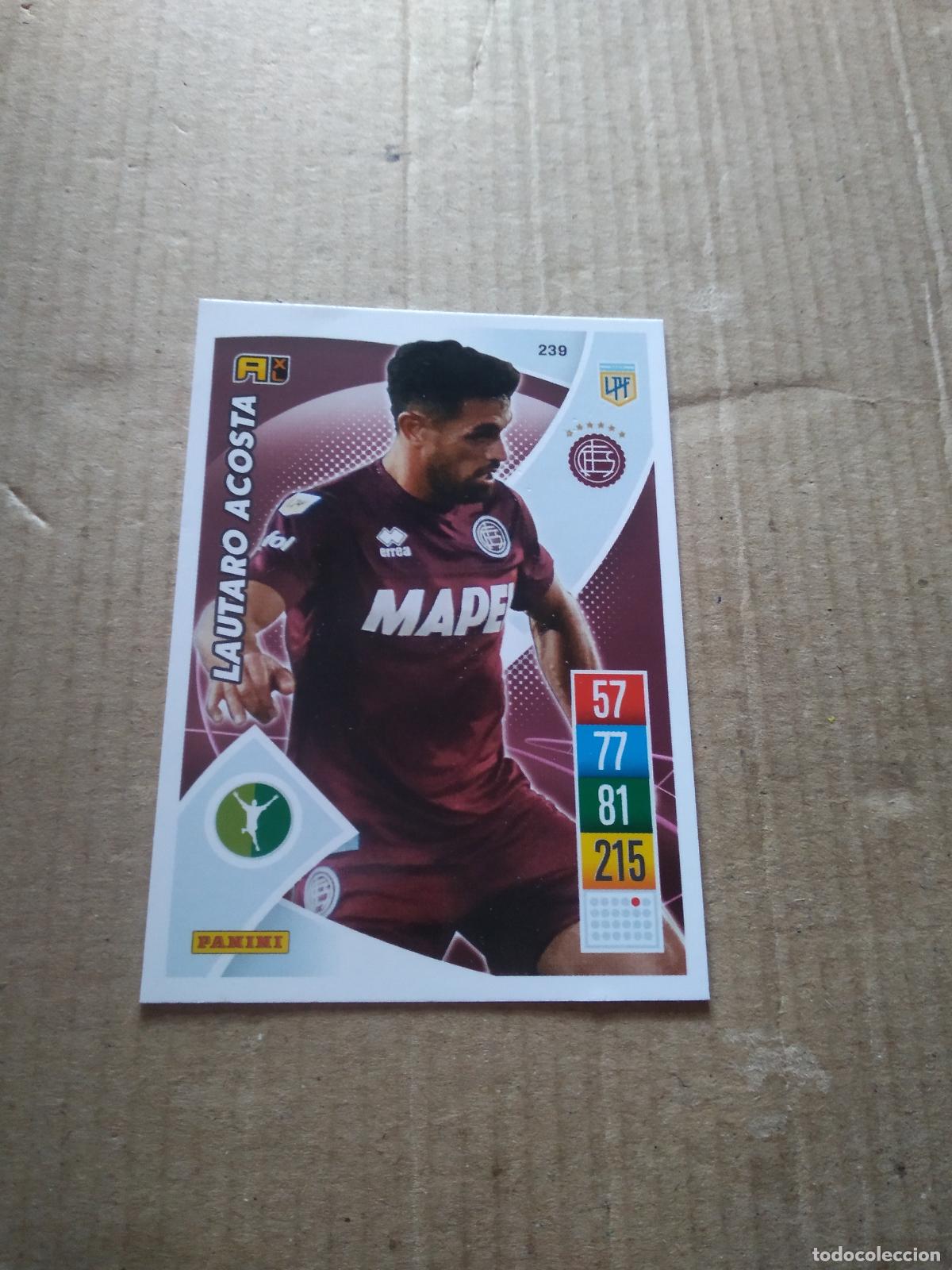 Cromos de F&uacute;tbol: 239 LAUTARO ACOSTA LANUS CROMO FUTBOL ARGENTINO 21-22 PANINI LIGA ARGENTINA 2021-2022