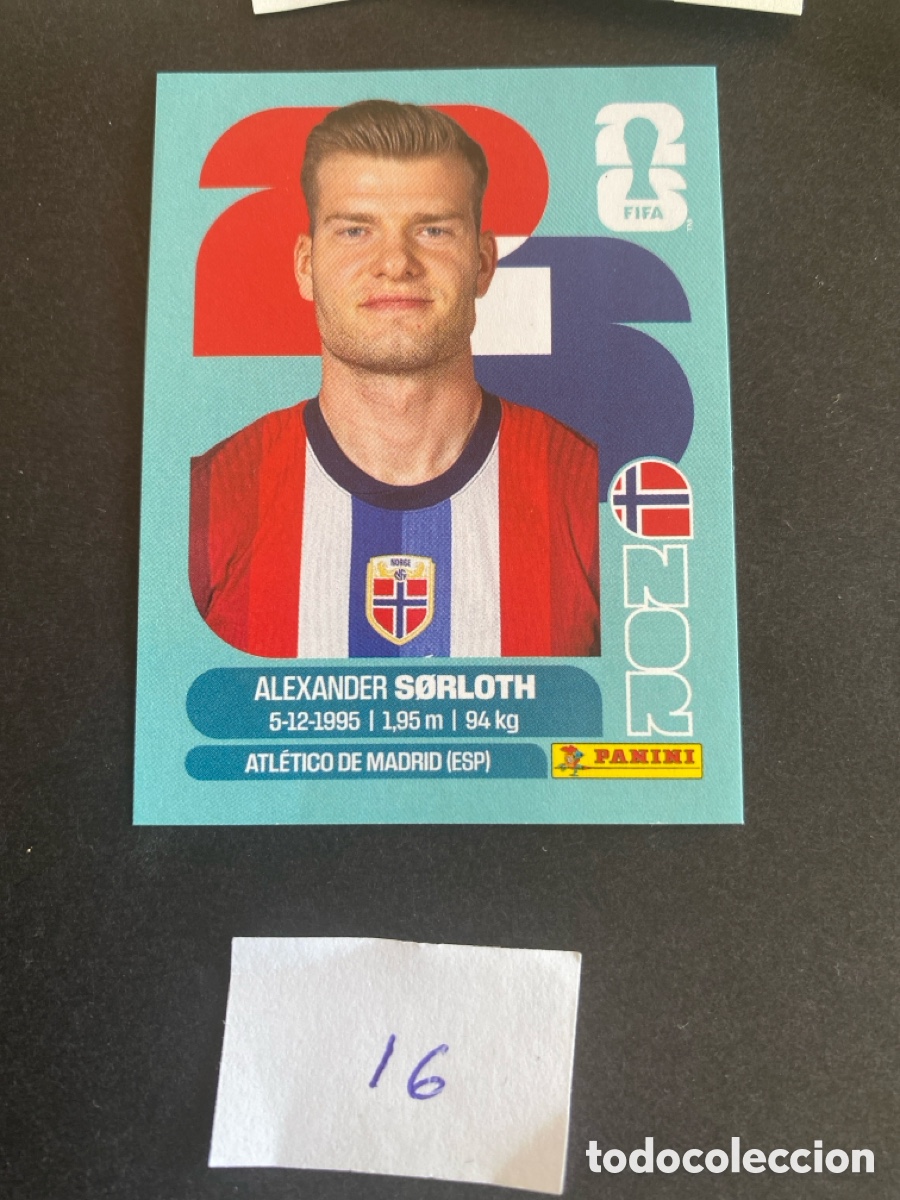 Cromos de F&uacute;tbol: Cromo Noruega Mundial 2026 N* 16 nuevo