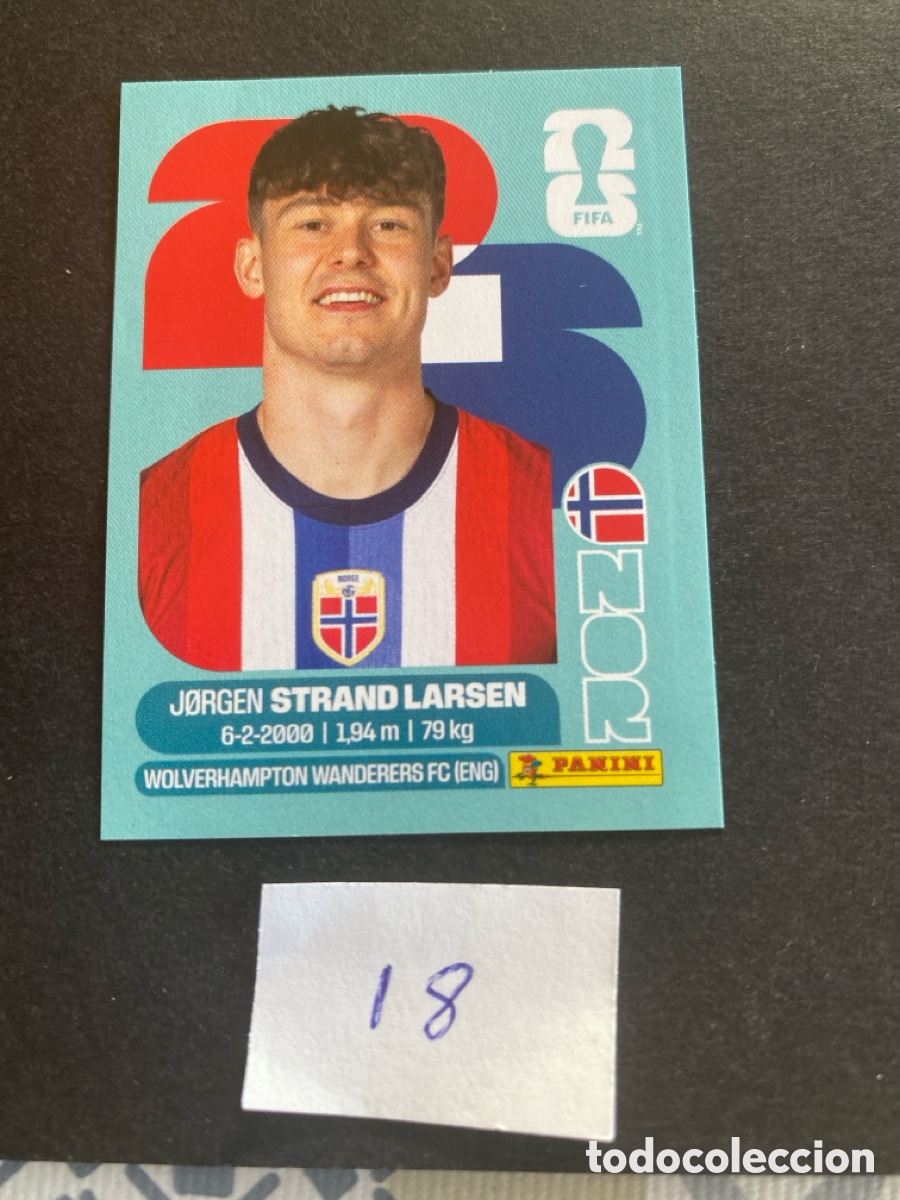 Cromos de F&uacute;tbol: Cromo Noruega Mundial 2026 N* 18 nuevo