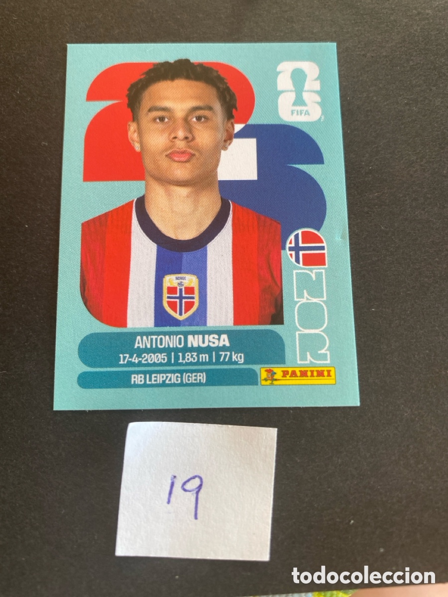 Cromos de F&uacute;tbol: Cromo Noruega Mundial 2026 N* 19 nuevo
