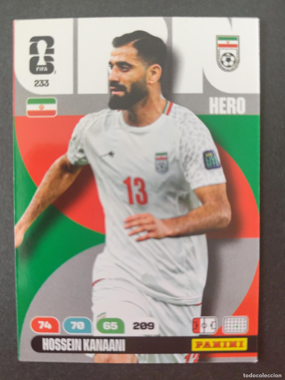 Cromos de F&uacute;tbol: 233 HOSSEIN KANAANI IR&Aacute;N ADRENALYN MUNDIAL FIFA WORLD CUP 2026 PANINI