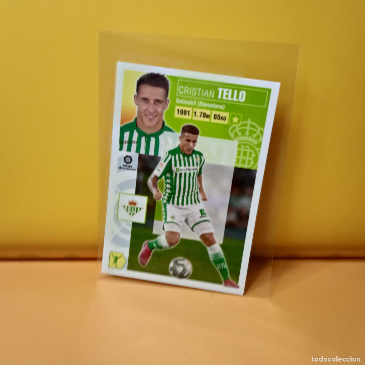 Cromos de F&uacute;tbol: EDICIONES ESTE 2020 2021 20 21 REAL BETIS TELLO 16A