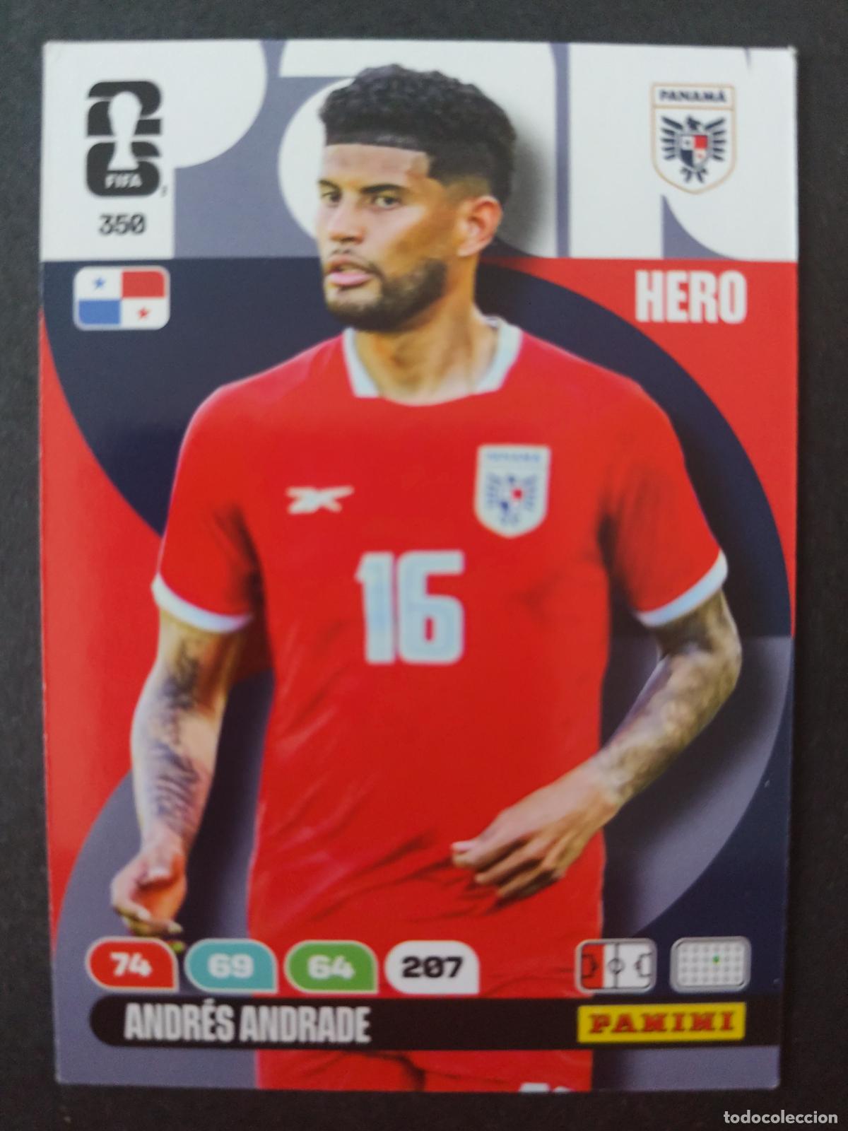 Cromos de F&uacute;tbol: 350 ANDR&Eacute;S ANDRADE PANAM&Aacute; ADRENALYN MUNDIAL FIFA WORLD CUP 2026 PANINI