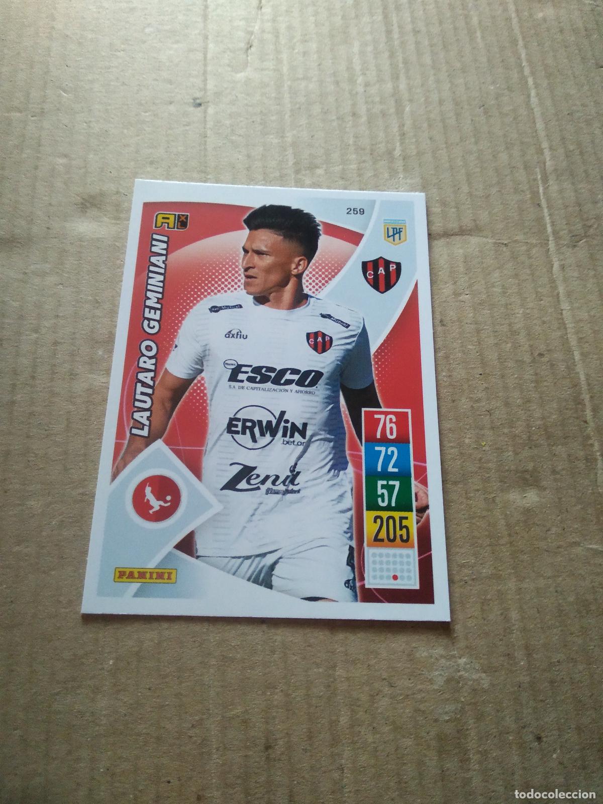 Cromos de F&uacute;tbol: 259 LAUTARO GEMINIANI PATRONATO CROMO FUTBOL ARGENTINO 21-22 PANINI LIGA ARGENTINA 2021-2022