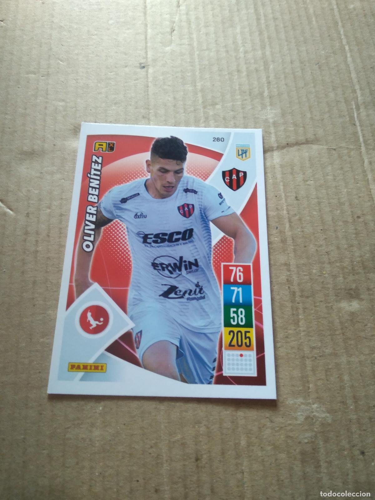 Cromos de F&uacute;tbol: 260 OLIVER BENITEZ PATRONATO CROMO FUTBOL ARGENTINO 21-22 PANINI LIGA ARGENTINA 2021-2022