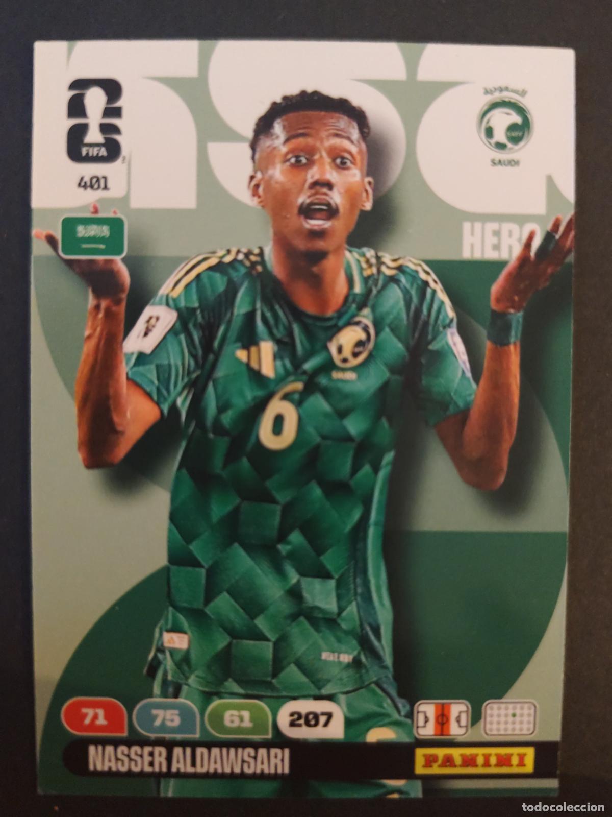 Cromos de F&uacute;tbol: 401 NASSER AL-DAWSARI ARABIA SAUD&Iacute; ADRENALYN MUNDIAL FIFA WORLD CUP 2026 PANINI