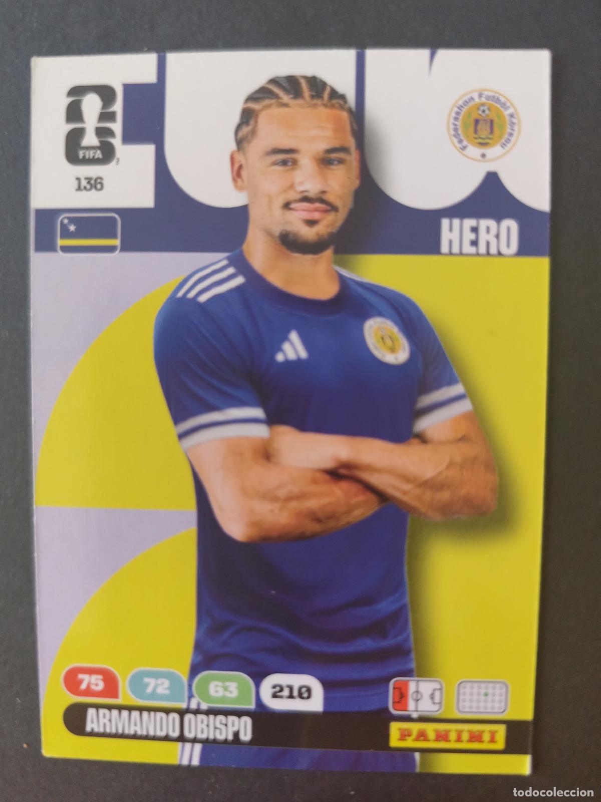 Cartes &agrave; collectionner de Football: 136 ARMANDO OBISPO CURAZAO ADRENALYN MUNDIAL FIFA WORLD CUP 2026 PANINI