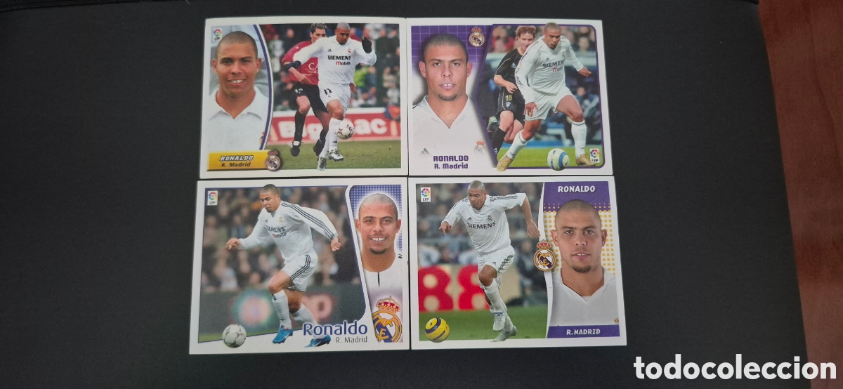 Cromos de F&uacute;tbol: CROMOS RONALDO NAZARIO R.MADRID