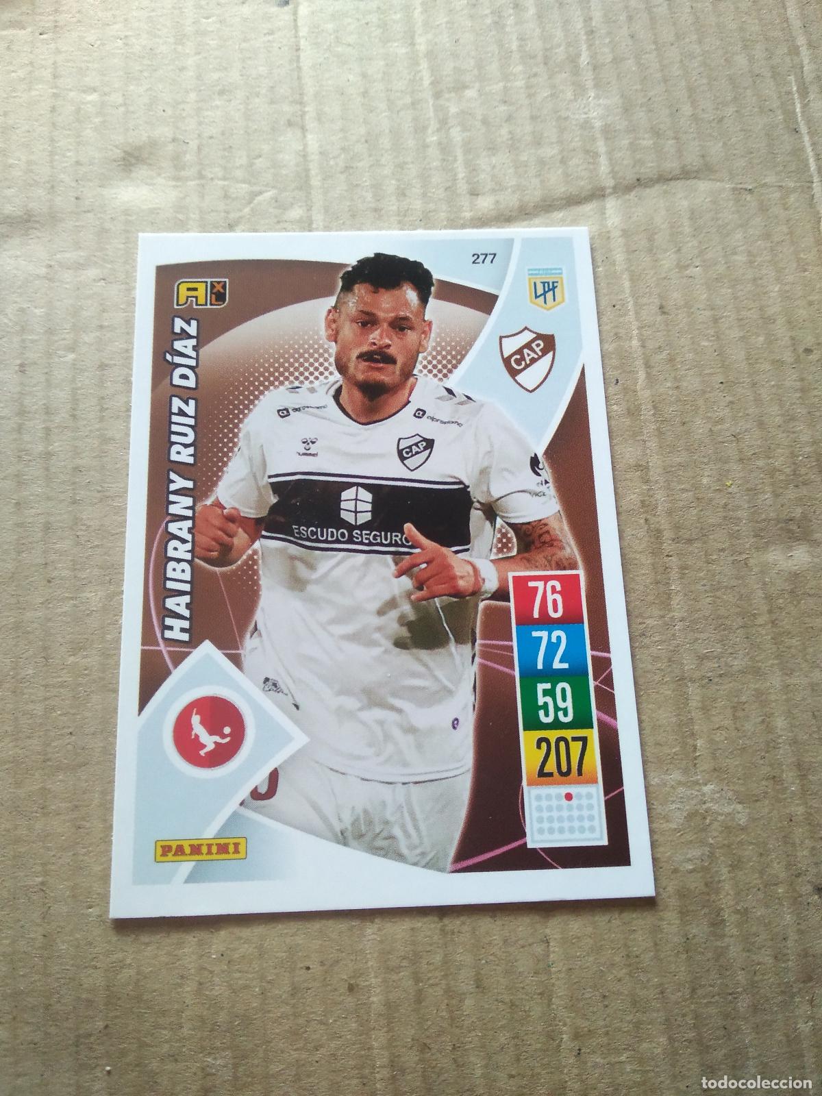 Cromos de F&uacute;tbol: 277 HAIBRANY RUIZ DIAZ PLATENSE CROMO FUTBOL ARGENTINO 21-22 PANINI LIGA ARGENTINA 2021-2022