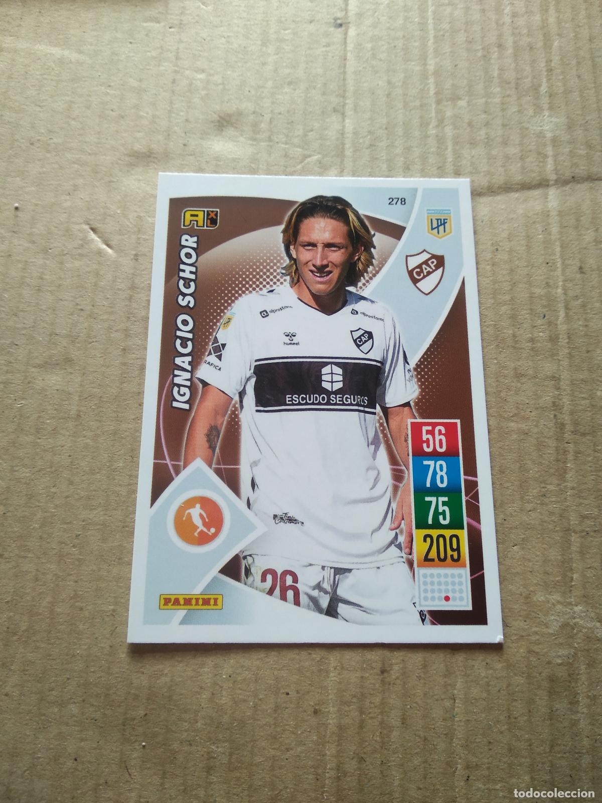 Cromos de F&uacute;tbol: 278 IGNACIO SCHOR PLATENSE CROMO FUTBOL ARGENTINO 21-22 PANINI LIGA ARGENTINA 2021-2022