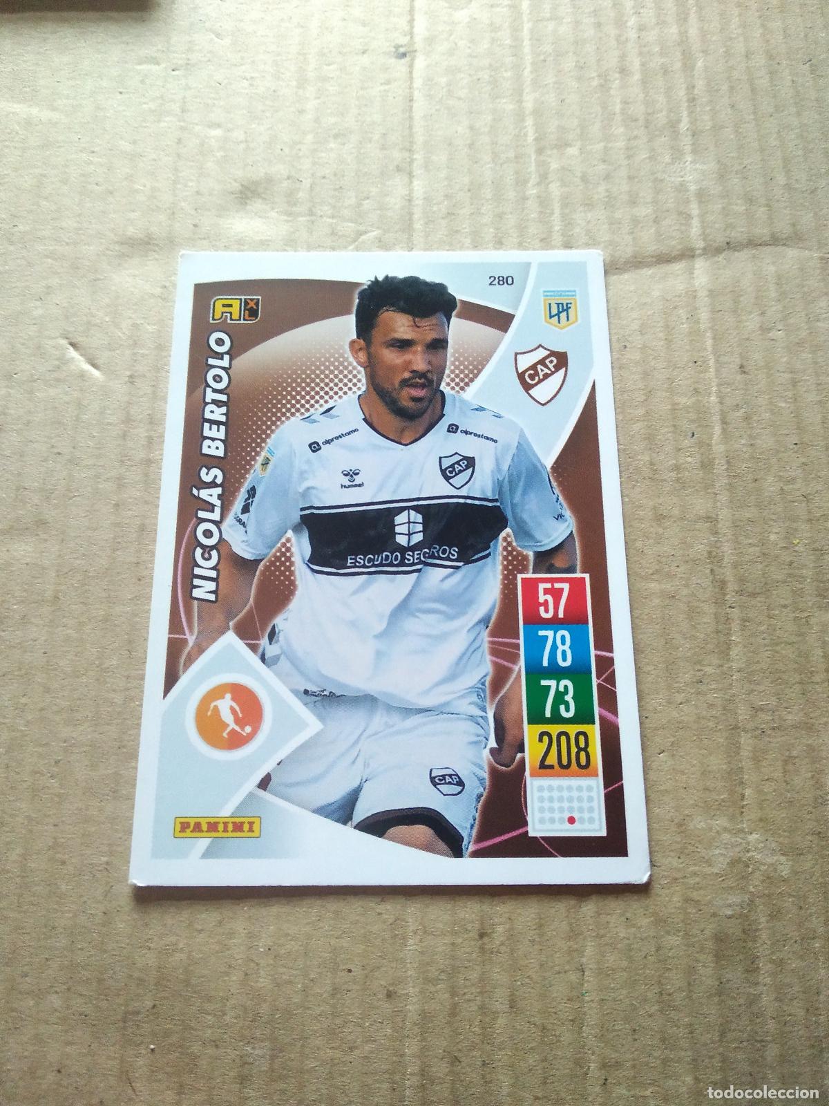 Cromos de F&uacute;tbol: 280 NICOLAS BERTOLO PLATENSE CROMO FUTBOL ARGENTINO 21-22 PANINI LIGA ARGENTINA 2021-2022