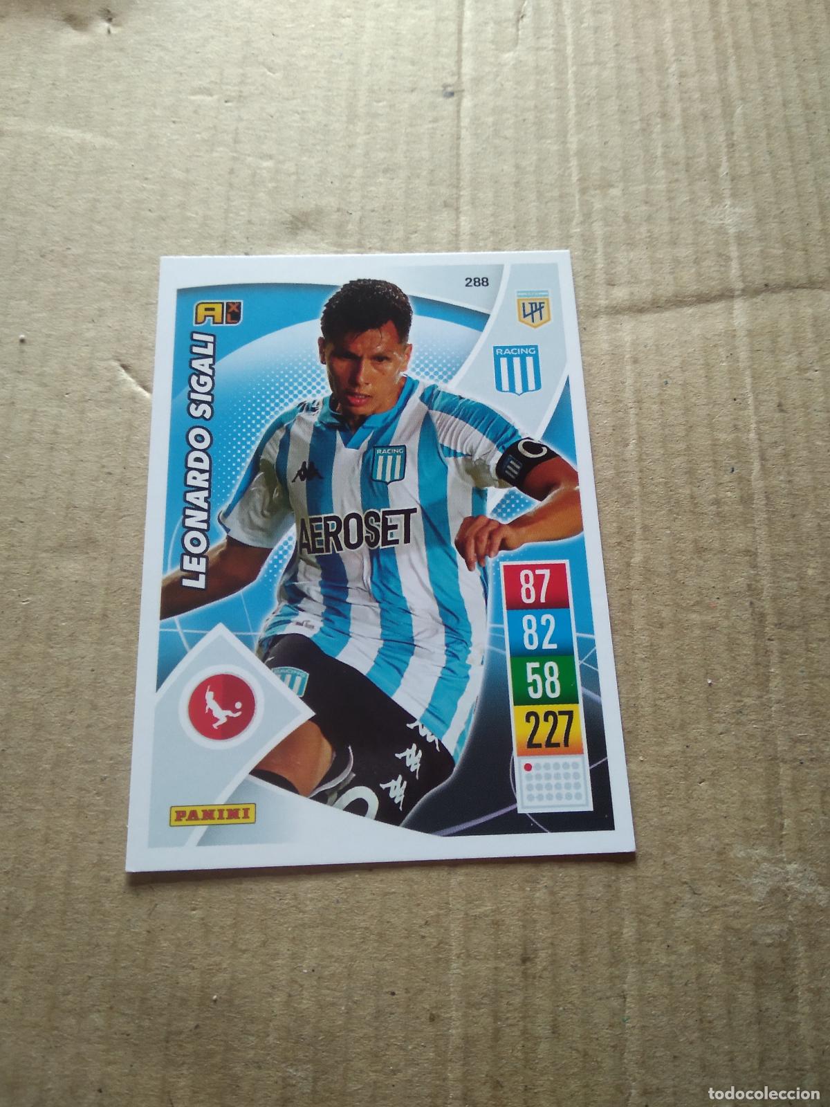Cromos de F&uacute;tbol: 288 LEONARDO SIGALI RACING CROMO FUTBOL ARGENTINO 21-22 PANINI LIGA ARGENTINA 2021-2022