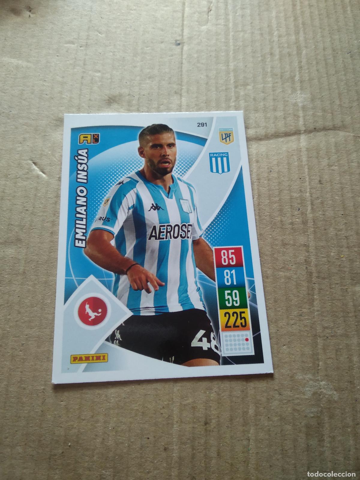 Cromos de F&uacute;tbol: 291 EMILIANO INSUA RACING CROMO FUTBOL ARGENTINO 21-22 PANINI LIGA ARGENTINA 2021-2022