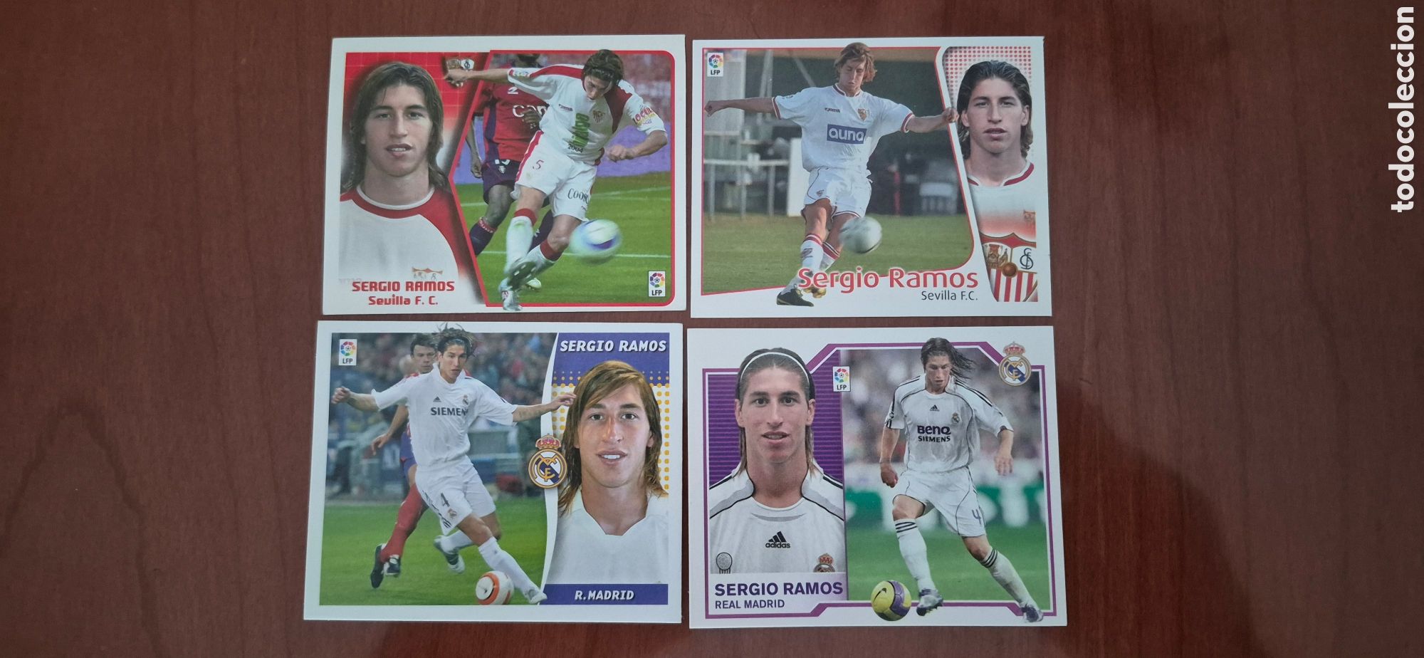 Cromos de F&uacute;tbol: CROMOS SERGIO RAMOS SEVILLA Y R.MADRID