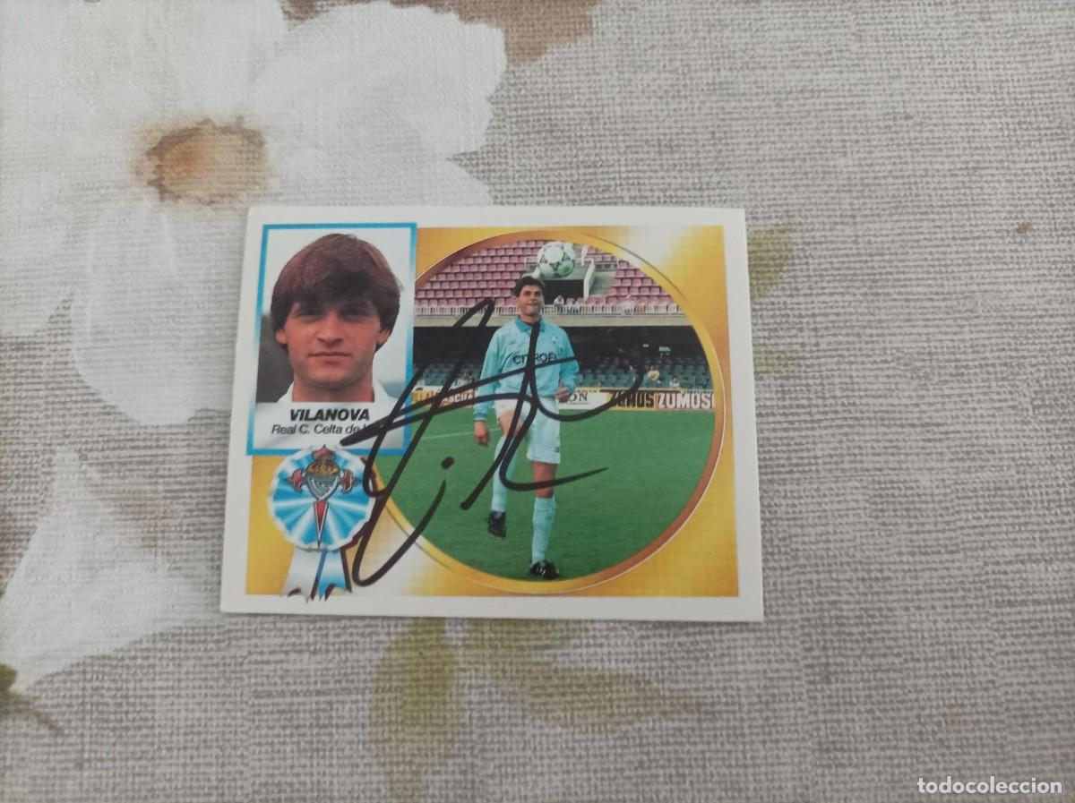Cromos de F&uacute;tbol: Cromo futbol firmado Tito Vilanova