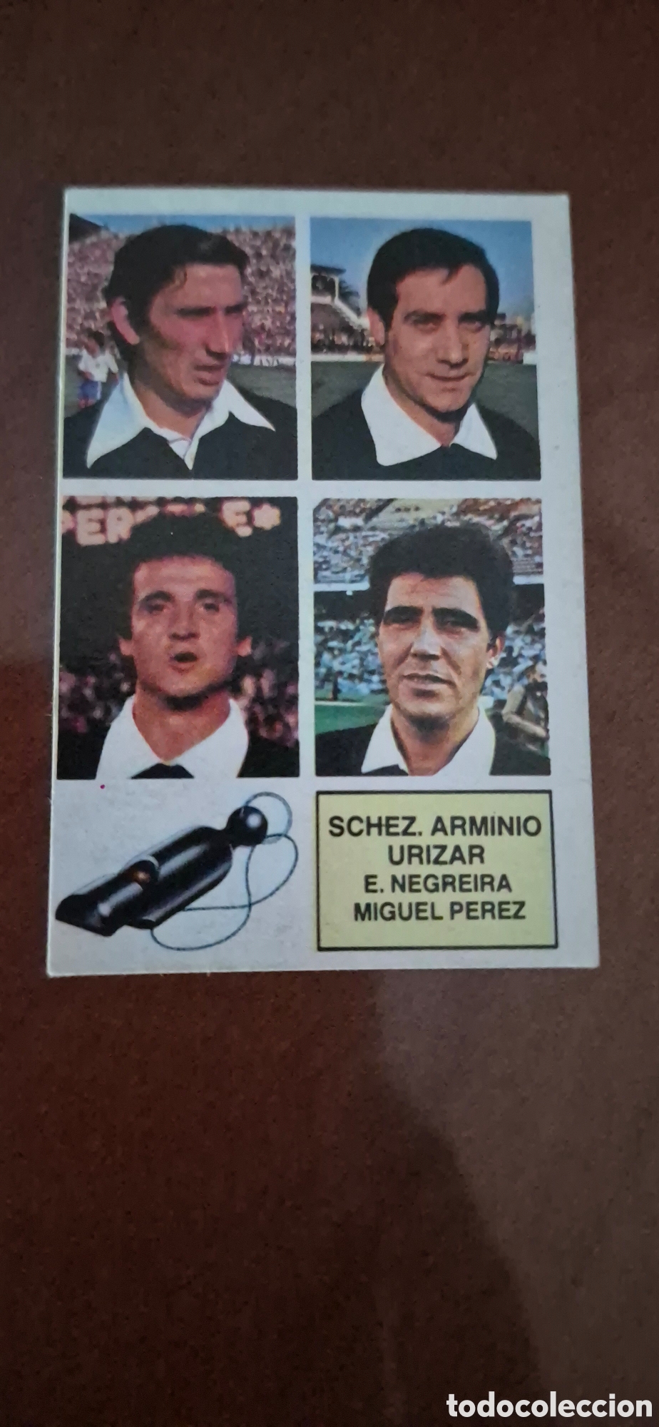 Cromos de F&uacute;tbol: CROMO &Aacute;RBITROS T.82 83 NUEVO