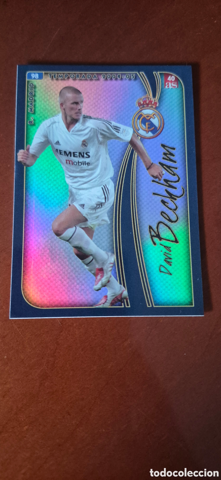 Cromos de F&uacute;tbol: CROMO DAVID BECKHAM R.MADRID