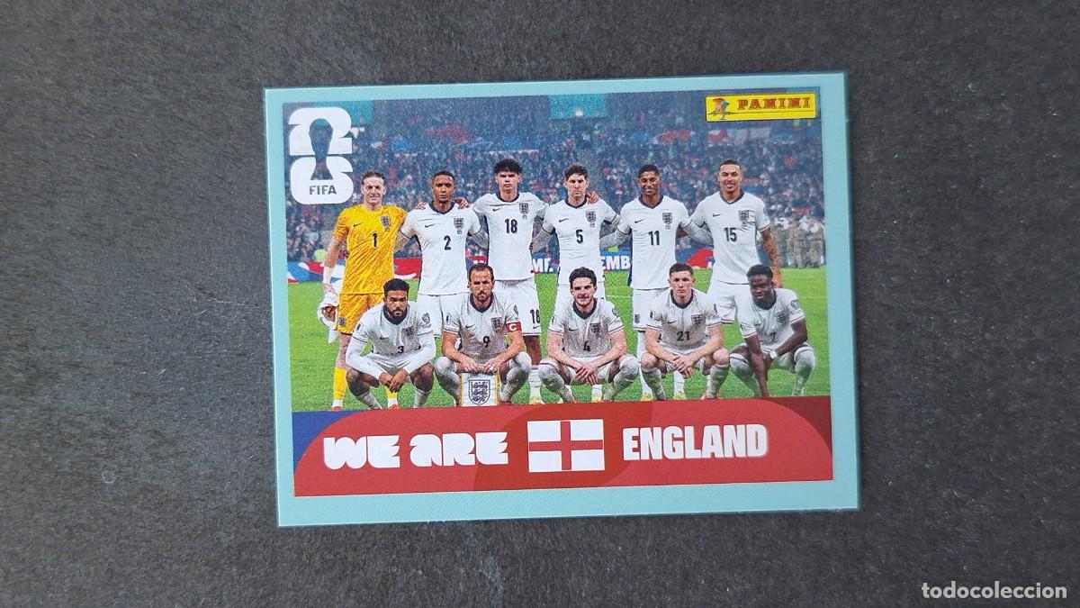 Cromos de F&uacute;tbol: L1 EQUIPO SELECCION INGLATERRA 13 MUNDIAL FIFA WORLD CUP 2026 PANINI NUNCA PEGADO SIN PEGAR
