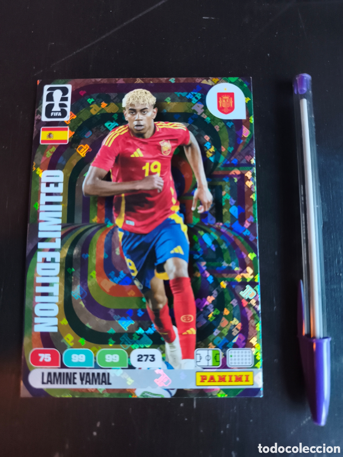 Cromos de F&uacute;tbol: FIFA WORLD CUP 2026 LAMINE YAMAL CARTA GRANDE XXL
