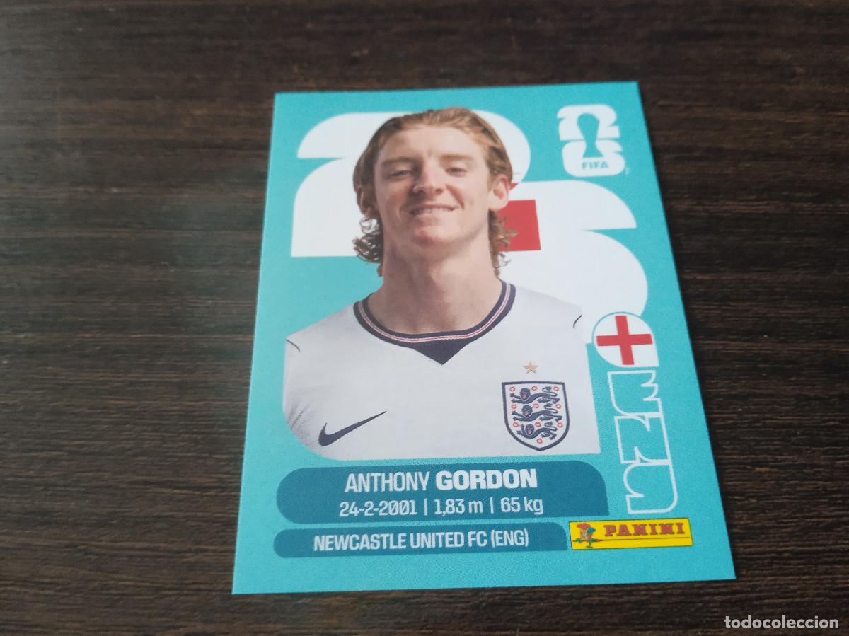 Cromos de F&uacute;tbol: Cromo Mundial Futbol 2026 Panini canada usa Mexico Inglaterra Anthony Gordon ENG 15
