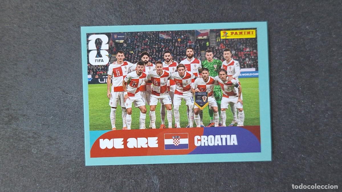 Cromos de F&uacute;tbol: L1 EQUIPO SELECCION CROACIA 13 MUNDIAL FIFA WORLD CUP 2026 PANINI NUNCA PEGADO SIN PEGAR