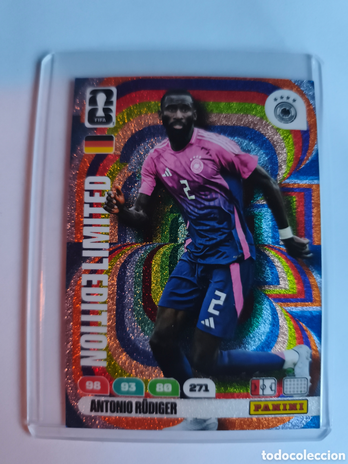 Football Stickers: FIFA WORLD CUP 2026 LIMITED EDITION ANTONIO RUDIGER