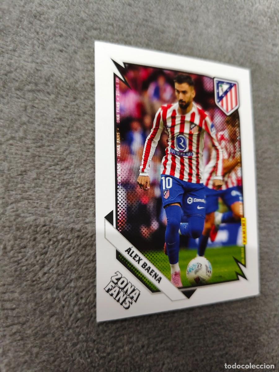 Cromos de F&uacute;tbol: 37 PANINI CLUB ATLETICO DE MADRID 25 26 &Aacute;LEX BAENA ZONA FANS 2025 2026