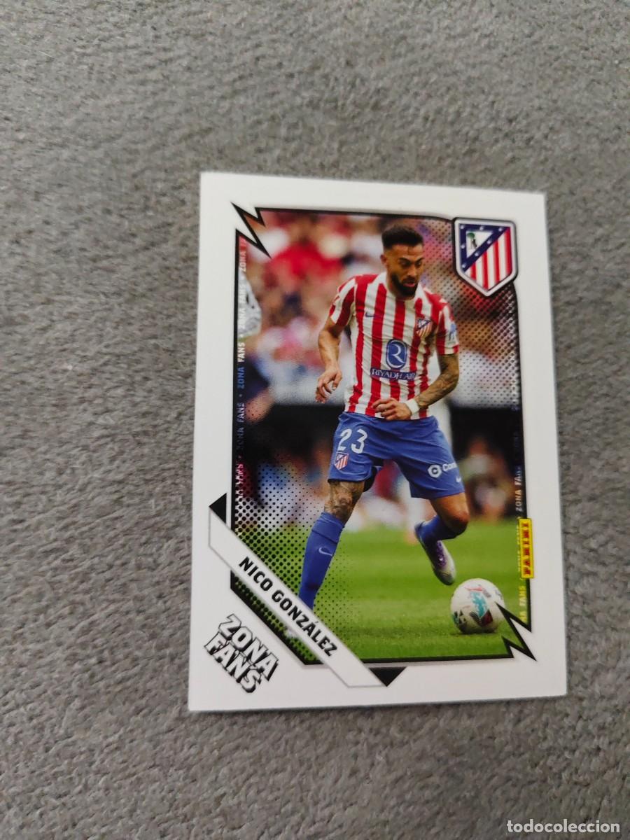 Cromos de F&uacute;tbol: 40 PANINI CLUB ATLETICO DE MADRID 25 26 NICO GONZ&Aacute;LEZ ZONA FANS 2025 2026