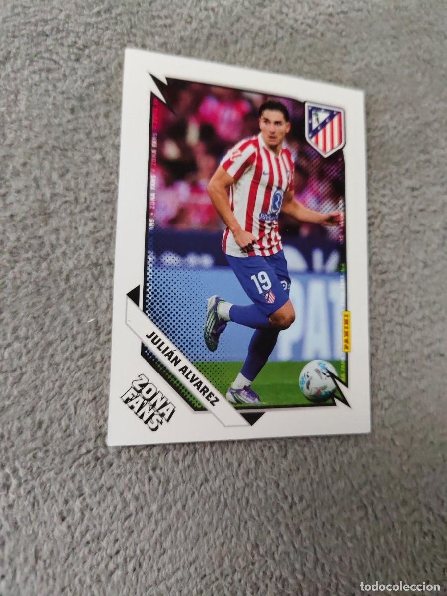 Cromos de F&uacute;tbol: 42 PANINI CLUB ATLETICO DE MADRID 25 26 JULI&Aacute;N ALVAREZ ZONA FANS 2025 2026