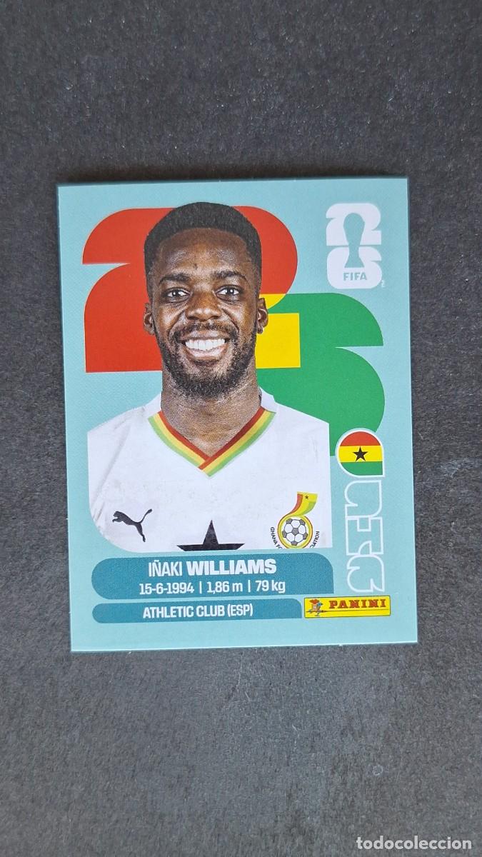 Cromos de F&uacute;tbol: L1 WILLIAMS SELECCION GHANA 15 MUNDIAL FIFA WORLD CUP 2026 PANINI NUNCA PEGADO SIN PEGAR
