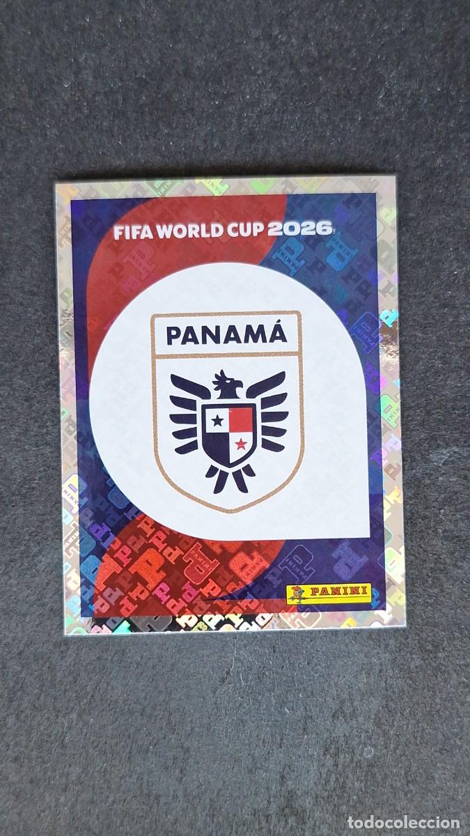 Cromos de F&uacute;tbol: L1 ESCUDO SELECCION PANAMA 1 MUNDIAL FIFA WORLD CUP 2026 PANINI NUNCA PEGADO SIN PEGAR