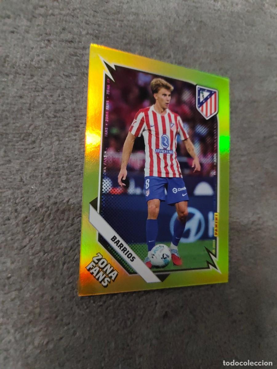 Cromos de F&uacute;tbol: KO36 36 PANINI CLUB ATLETICO DE MADRID 25 26 BARRIOS ZONA FANS GOLD 2025 2026