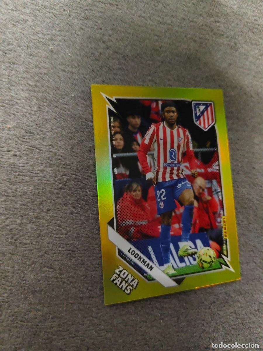 Cromos de F&uacute;tbol: KO38 38 PANINI CLUB ATLETICO DE MADRID 25 26 LOOKMAN ZONA FANS GOLD 2025 2026