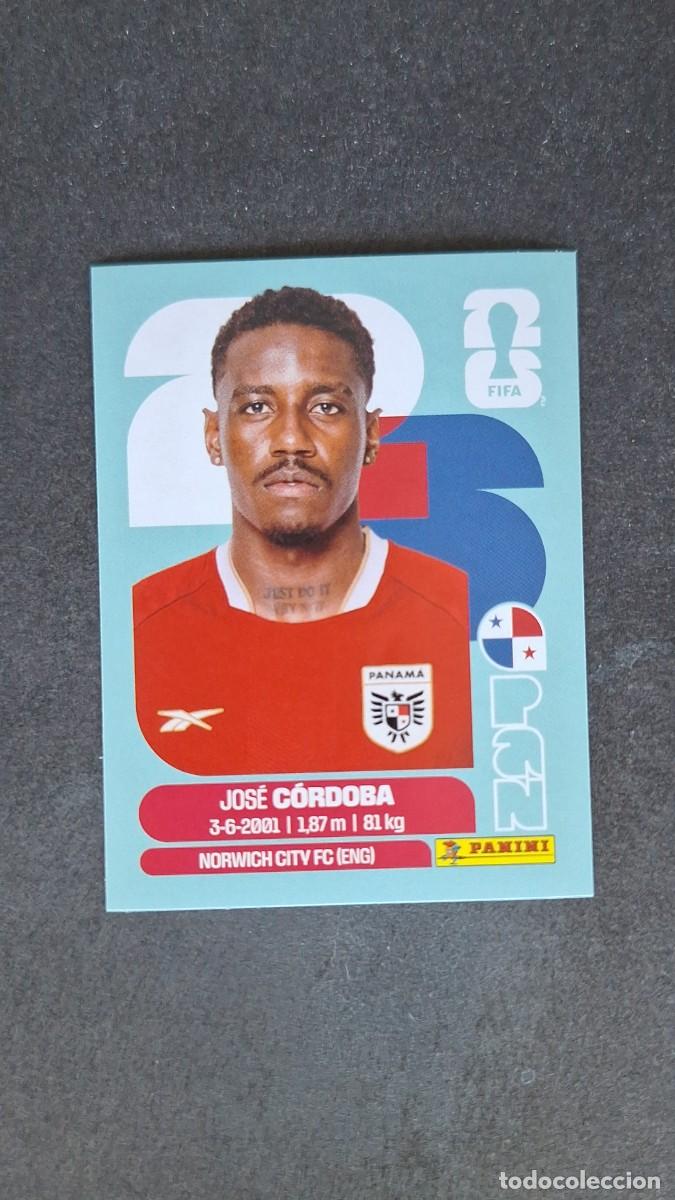 Cromos de F&uacute;tbol: L1 CORDOBA SELECCION PANAMA 8 MUNDIAL FIFA WORLD CUP 2026 PANINI NUNCA PEGADO SIN PEGAR